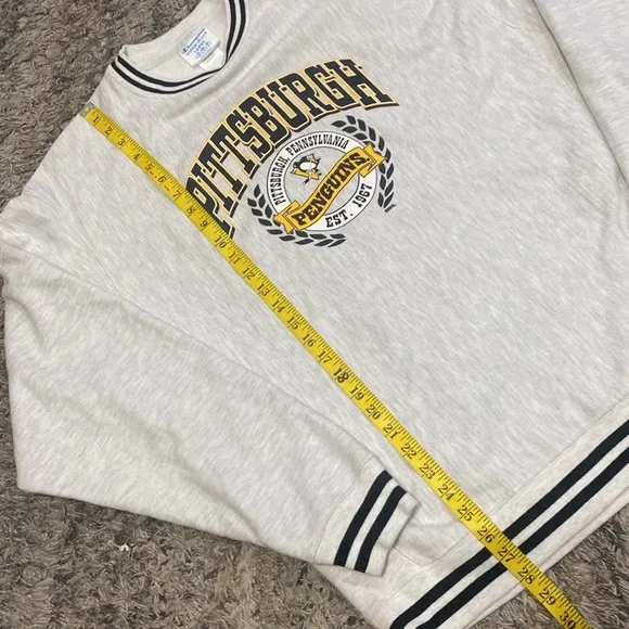 Champion Pittsburgh Penguins Gray Sweatshirt  sz L - Picture 7 of 11